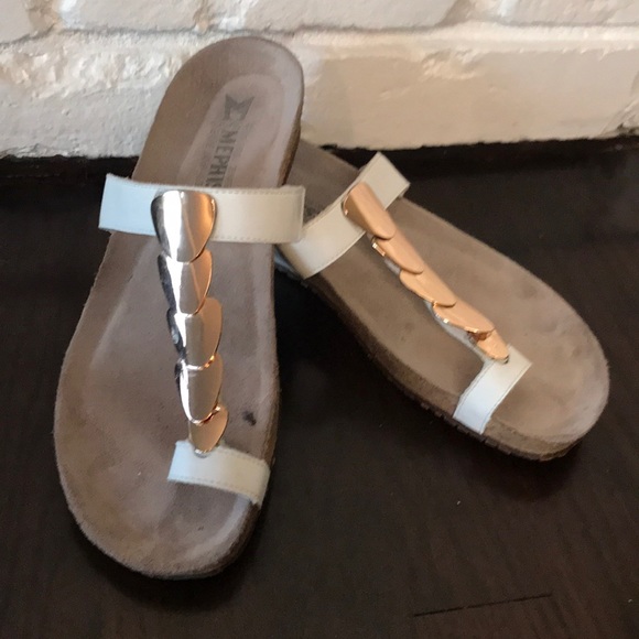 mephisto sandals white